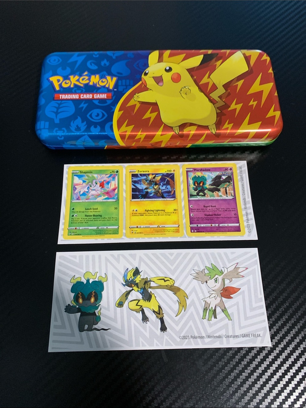 Pokémon Pencil Case Tin with Stickers Set